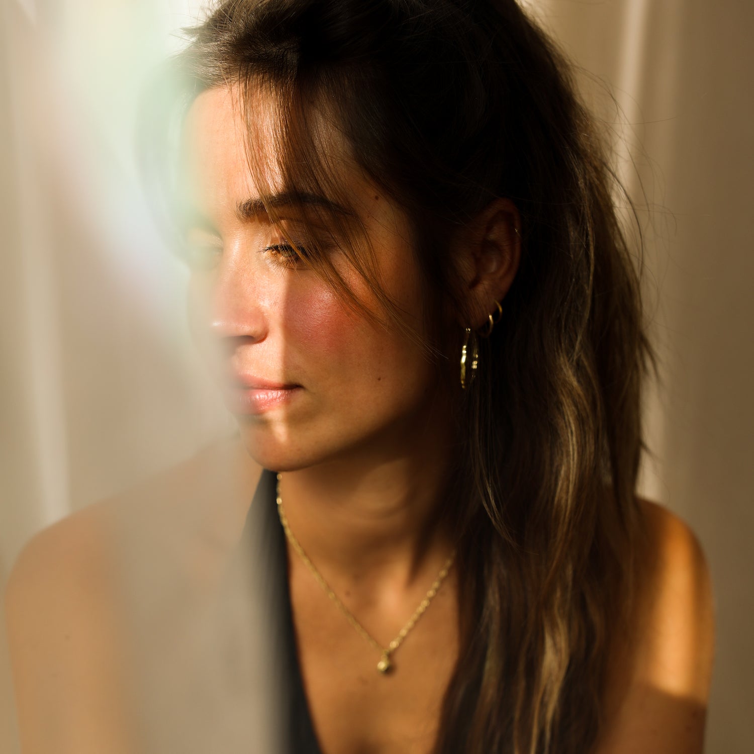 Dancing Hammered Hoops (30 mm)