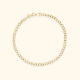 14K Gold Bracelet | Gourmet 3.3 mm | 19 cm